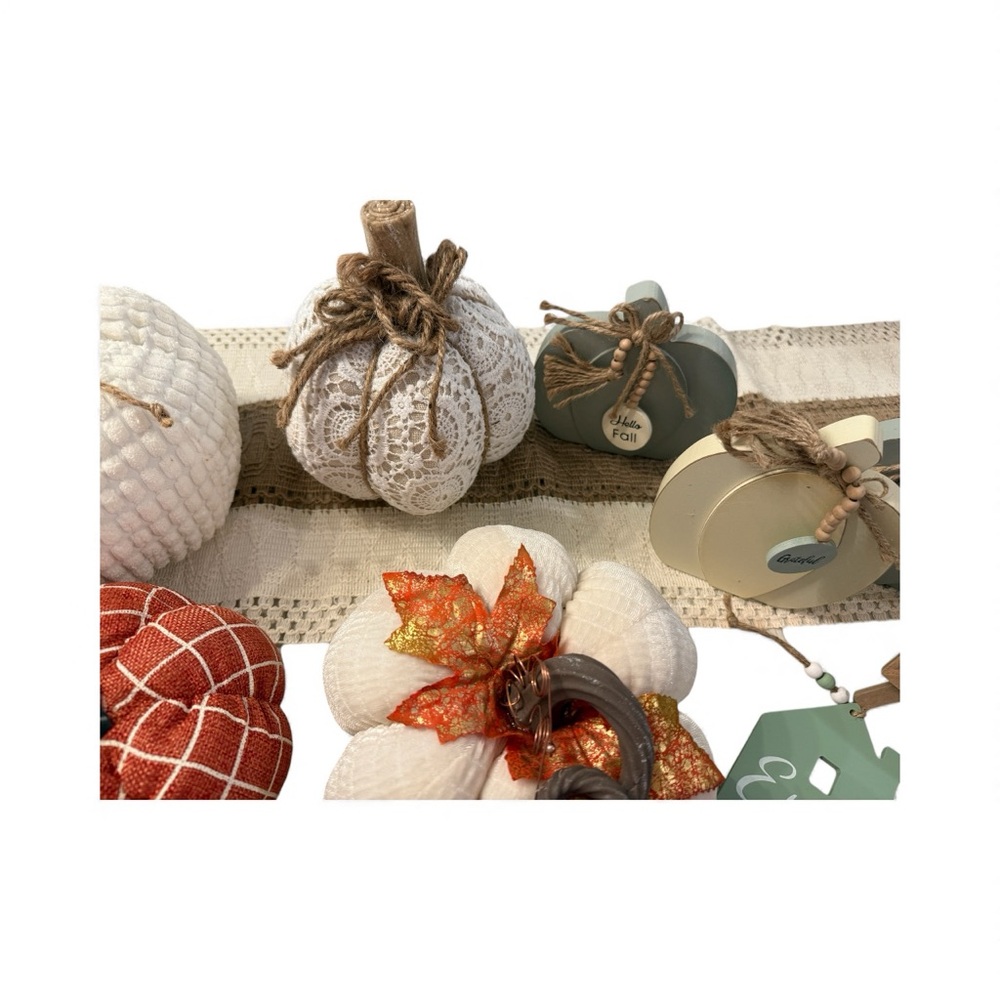 Assorted‎ Decorative Pumpkins Set - Picture 2 of 7